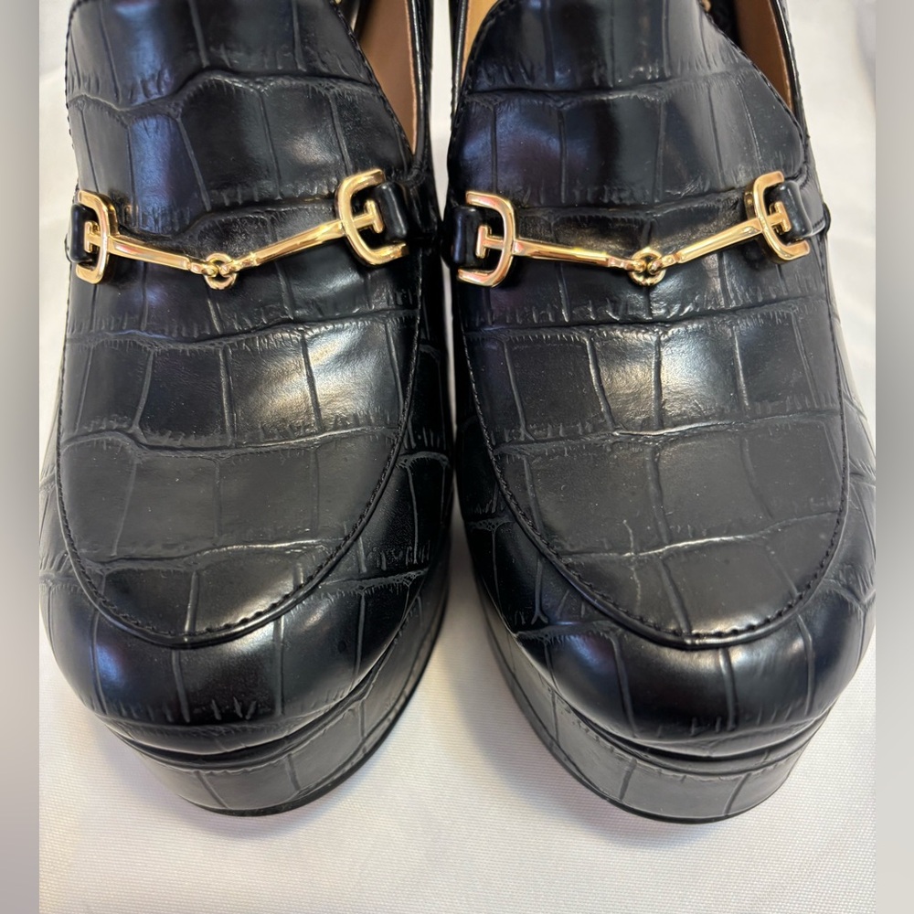 Sam Edelman Black Aretha Platform Loafer Pumps Boho Chic Women’s Size 7 - Picture 6 of 14